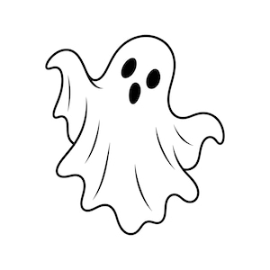 Spookomtrek SVG, zwevend Halloween-snijbestand voor Cricut, Silhouette en laser