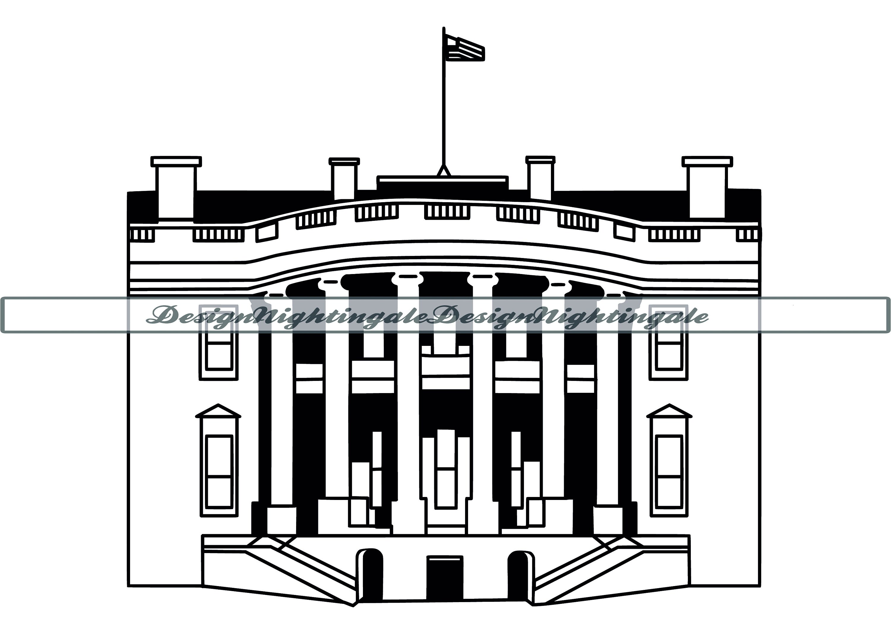WHITE HOUSE 2 SVG White House Clipart White House Files for Etsy Israel