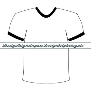 T-shirt Outline #4 SVG, Shirt SVG, T-shirt Clipart, Shirt Clipart, T-shirt Files For Cricut, T-shirt Cut Files For Silhouette,Dxf,Png,Vector
