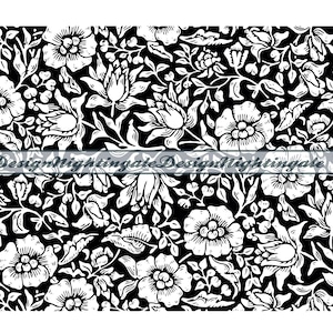 Tooled Leather #11 SVG, Western Tooled Leather SVG, Seamless Pattern, Floral Vines, Swirls Swoosh Scroll PNG, Peekaboo Tumbler, Cricut, Cut