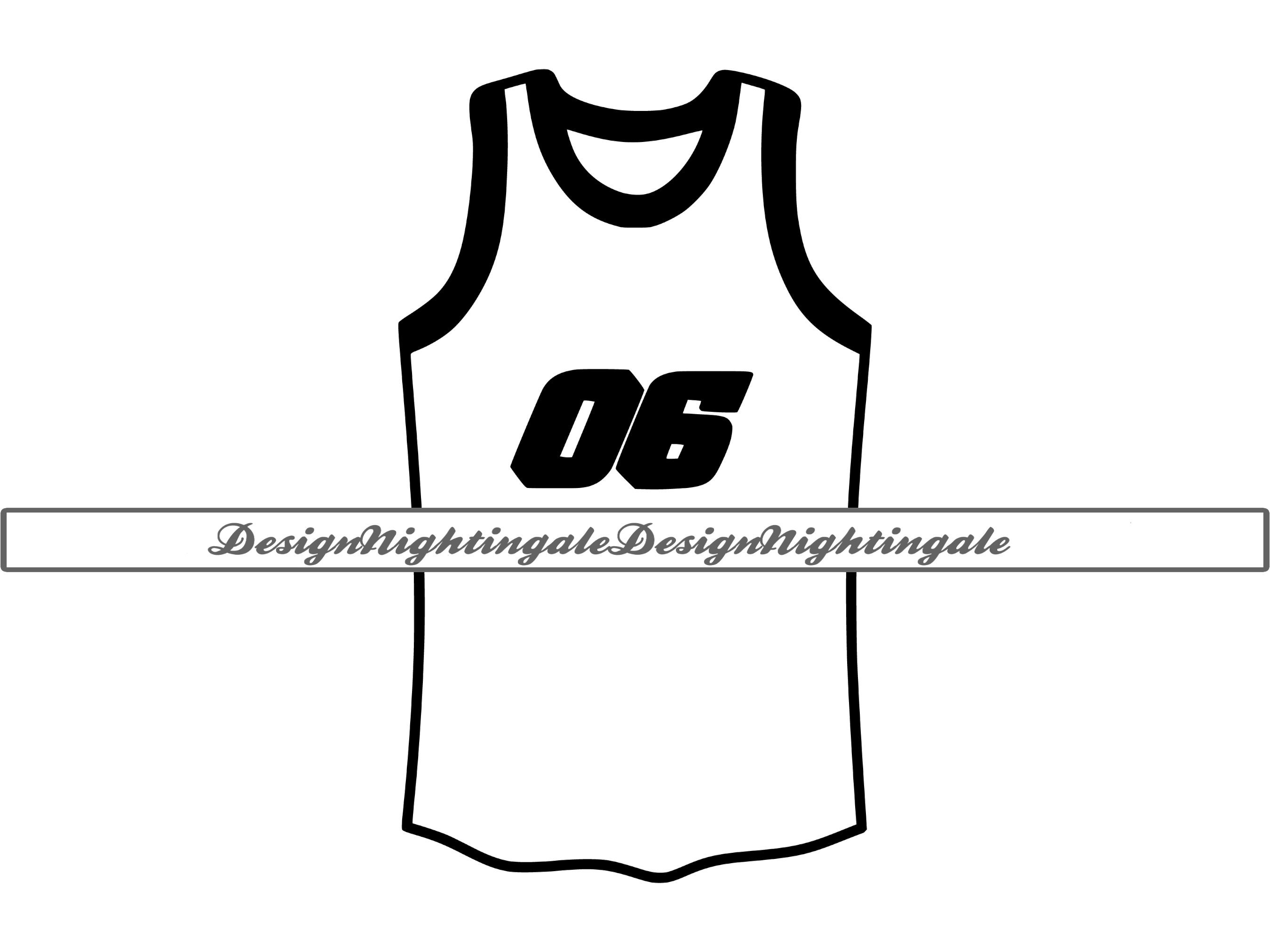 Basketball Jersey Outline SVG, Jersey Template SVG, Jersey SVG, Jersey