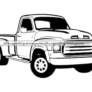 Pickup Truck SVG PNG DXF, Pickup Truck Clipart, Pickup Truck Files For Cricut, Pickup Truck Cut Files For Silhouette, Pickup Truck Vector
