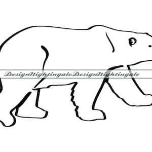 Polar Bear SVG, Bear Svg, Polar Bear Clipart, Polar Bear Files For Cricut, Polar Bear Cut Files For Silhouette, DXF, PNG, Eps, Vector
