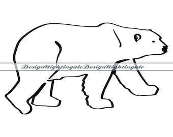 Polar Bear Vector Clipart (svg, png, eps, dxf, pdf, jpg)