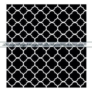 Vierpasvorm patroon #4 SVG, naadloze vierpasvorm patroon, Marokkaans patroon, vierpaspoort achtergrond, clipart, bestanden voor Cricut, bestanden knippen, DXF, PNG