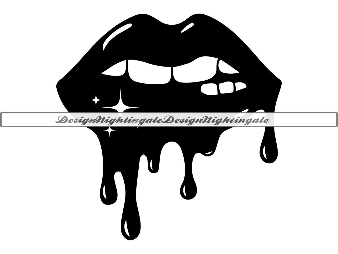 Dripping Lips SVG, Sparkly Lips SVG, Lips SVG, Dripping Lips Clipart