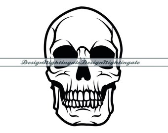 Schädel SVG, Schädel Clipart, Schädel-Dateien für Cricut, Schädel geschnitten Dateien für Silhouette, Schädel Dxf, Schädel PNG, Schädel Eps, Schädel VEKTOR, Vinyl,Tattoo