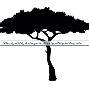 Safari Tree SVG, Acacia Tree SVG, Safari Tree Clipart, Safari Tree Files For Cricut, Safari Tree Cut Files For Silhouette,Dxf,Png,Eps,Vector