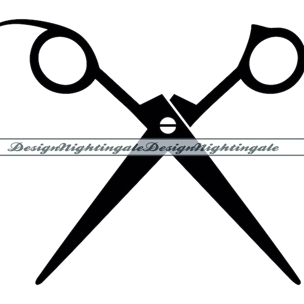 Barber Scissors SVG, Barber Svg, Scissors Svg, Barber Scissors Clipart, Files For Cricut, Cut Files  For Silhouette, DXF, PNG, Eps, Vector