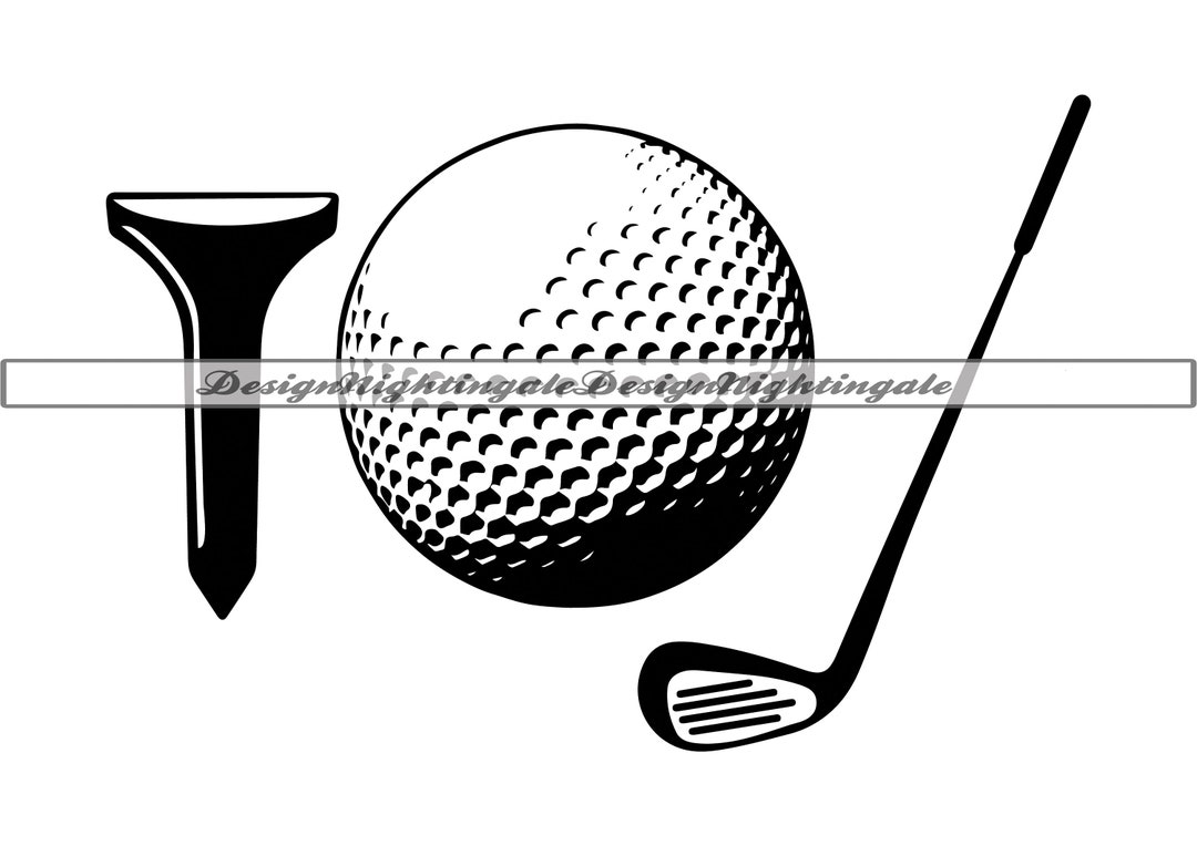 Golf Ball 5 SVG, Golf Tee SVG, Golf Club SVG, Golf Clipart, Golf Files