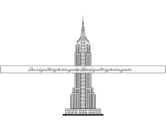 エンパイア ステート ビル SVG デザイン、エンパイア ステート ビル