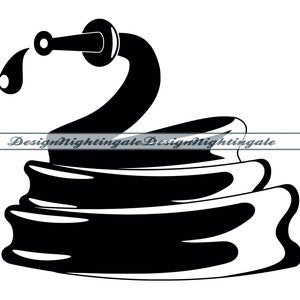 Garden Hose SVG, Water Hose SVG, Gardening SVG, Hose Svg, Clipart, Files For Cricut, Cut Files For Silhouette, Dxf, Png, Eps, Vector