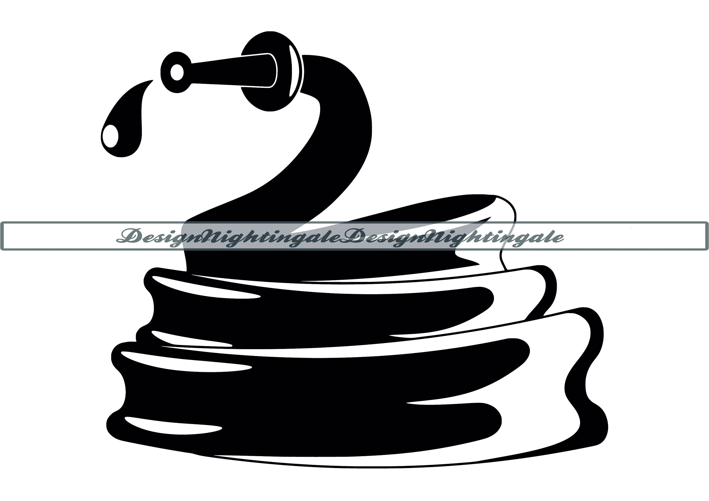 Tuyau d'arrosage SVG, clipart tuyau d'arrosage, Cricut, Silhouette (téléchargement numérique)