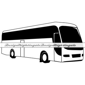 Coach bus SVG, touringcar clipart, touringcar bestanden voor Cricut, touringcar gesneden bestanden voor silhouet, touringcar DXF, PNG, Eps, touringcar vector