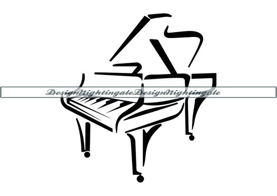 Touches de piano SVG, clavier Clip art, Instant Digital Download Svg / Png  / Dxf / Eps fichiers, pour Cricut, Silhouette Cut Files. -  France