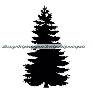 Fir Tree SVG, Tree Svg, Fir Tree Clipart, Fir Tree Files For Cricut, Fir Tree Cut Files For Silhouette, DXF, PNG, Eps, Fir Tree Vector