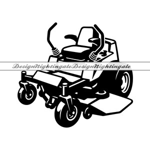 Zero Turn grasmaaier SVG, grasmaaier SVG, landschapsarchitectuur SVG, grasmaaier clipart, bestanden voor Cricut, gesneden bestanden voor silhouet, dxf, png, eps, vector