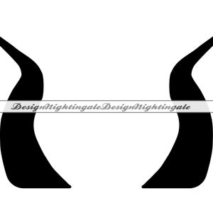 Cuernos de demonio n.° 3 SVG, Cuernos de demonio SVG, Clipart de cuernos de demonio, Archivos de cuernos de demonio para Cricut, Archivos de corte de cuernos de demonio para Silhouette, DXF, Png, Vector