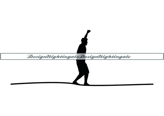 Tightrope Walker SVG, Tightrope Walking SVG, Tightrope Walker Clipart,  Files for Cricut, Cut Files for Silhouette, Dxf, PNG, Eps, Vector -   Denmark