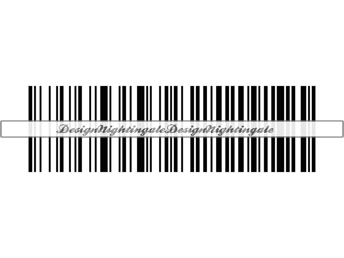 Plain Barcode SVG, Clipart Vector Files (digital Download) - Etsy