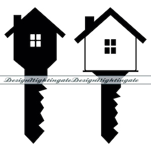 House Keys SVG, Home Keys SVG, New Home SVG, House Key Clipart, House Key Files For Cricut, Cut Files For Silhouette, Dxf, Png, Eps, Vector