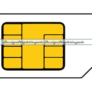 Sim Card SVG, Mobile Phone SVG, Sim Card Clipart, Sim Card Files For Cricut, Cut Files For Silhouette, Dxf, Png, Eps, Sim Card Vector