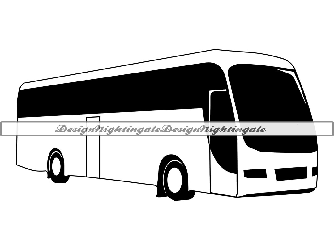 Coach Bus SVG, Coach Bus Clipart, Coach Bus Files for Cricut, Coach Bus