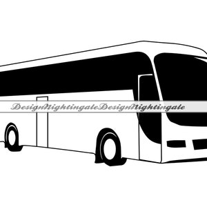 Coach Bus SVG, Coach Bus Clipart, Coach Bus Files For Cricut, Coach Bus Cut Files For Silhouette, Coach Bus DXF, PNG, Eps, Coach Bus Vector