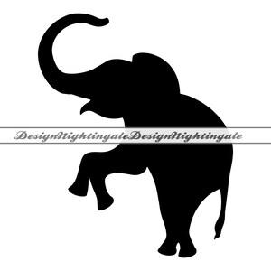 Silueta de elefante SVG, elefante SVG, elefante de circo SVG, clipart de elefante, archivos para Cricut, archivos de corte para silueta, Dxf, Png, Eps, Vector