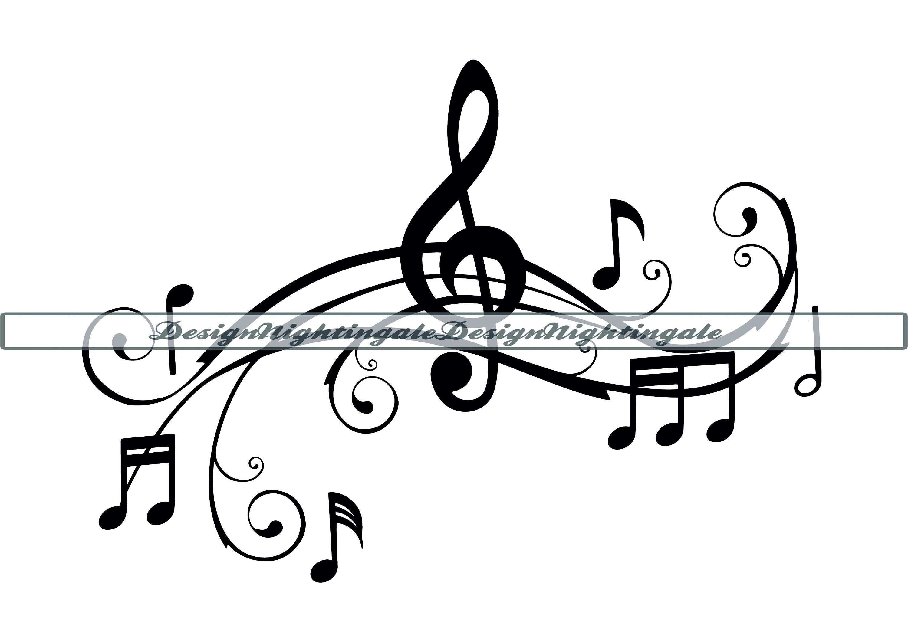 Music Notes Svg File Music Notes SVG, Clipart Vector Files (digital Download) - Etsy