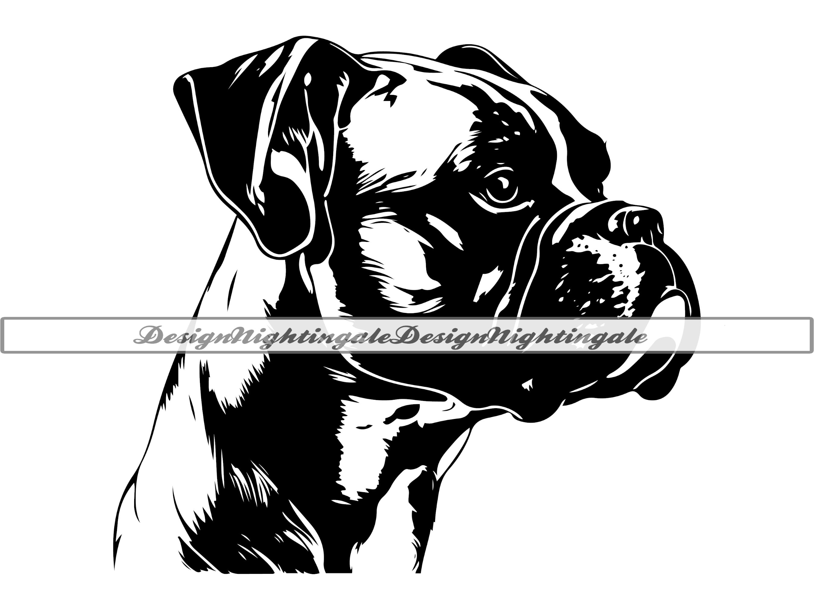 Simple Boxer Dxf Boxer #2 SVG, Boxer Dog SVG, Boxer Clipart, Boxer Files for Cricut ...