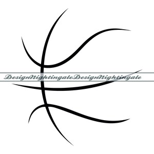 Basketball-Skelett SVG, Basketball-Umriss SVG, Basketball-Linien SVG, Clipart, Dateien für Cricut, Schnittdateien für Silhouette, Dxf, Png, Vektor