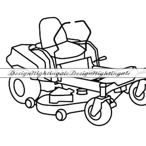 Zero Turn grasmaaier overzicht SVG, grasmaaier SVG, landschapsarchitectuur SVG, clipart, bestanden voor Cricut, gesneden bestanden voor silhouet, dxf, png, eps, vector