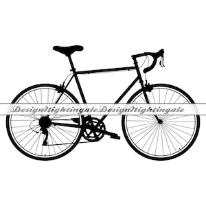 Rennrad SVG, Rennrad SVG, Fahrrad SVG, Clipart, Dateien für Cricut, Schnittdateien für Silhouette, Dxf, Png, Eps, Vektor, Vinyl