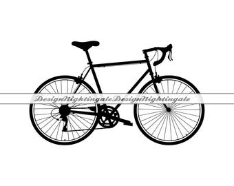 Bici da strada SVG, Clipart di ciclismo, File tagliati (download digitale)