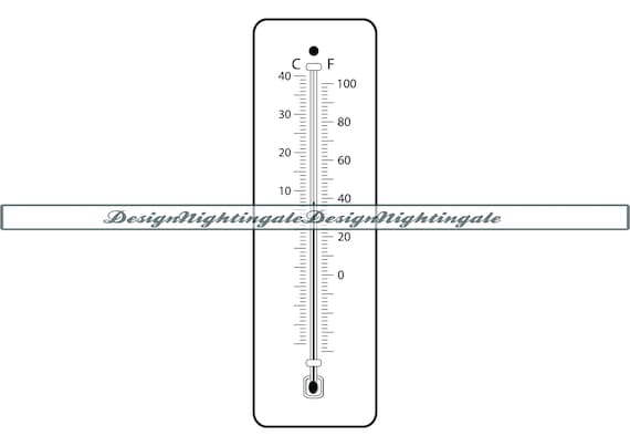 Thermometer Svg. Temperature Svg. Thermometer Outline Svg. Weather