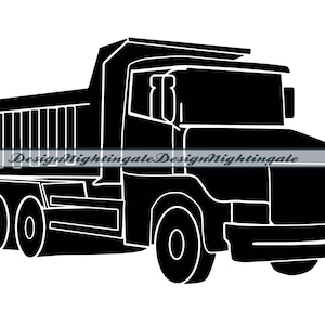 Dump Truck #2 SVG, Dump Truck Clipart, Dump Truck Files For Cricut, Dump Truck Cut Files For Silhouette, DXF, PNG, Eps, Dump Truck Vector