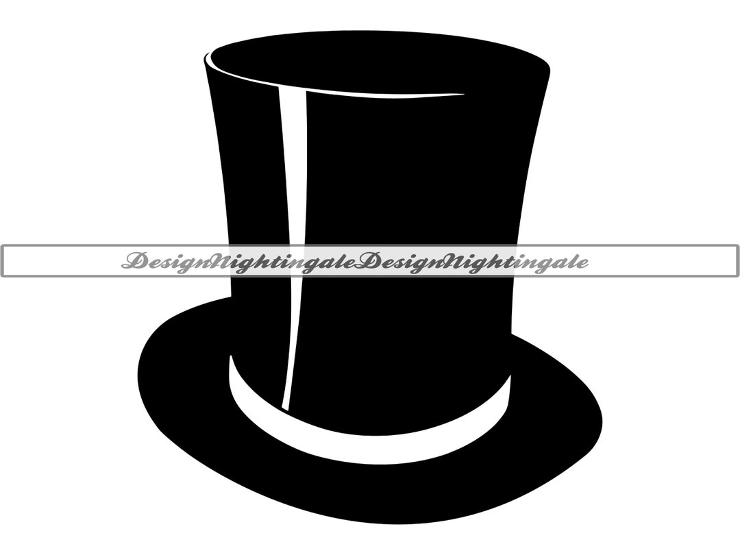 Top Hat SVG, Top Hat Clipart, Top Hat Files for Cricut, Top Hat Cut
