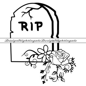 Bloemen grafsteen SVG, grafsteen SVG, grafsteen SVG, grafsteen Svg, clipart, bestanden voor Cricut, gesneden bestanden voor silhouet, dxf, png, vector