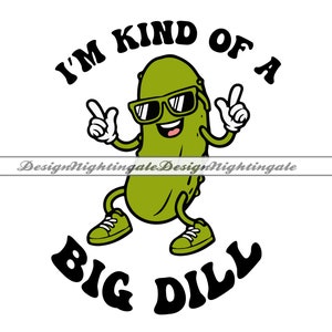 Tipo di un grande aneto #2 SVG, mascotte del sottaceto SVG, sottaceto con occhiali da sole SVG, clipart, file per Cricut, file di taglio per silhouette, Dxf, Png, Eps