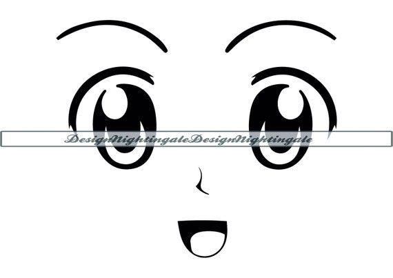 Anime Face Expressions and Eyes Clipart. Graphic by NadineStore · Creative  Fabrica