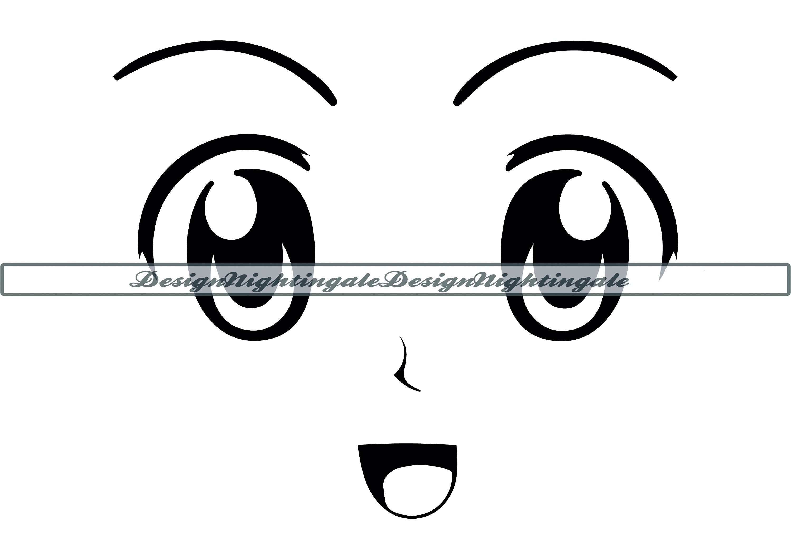 Tired Red Anime Eyes PNG & SVG Design For T-Shirts