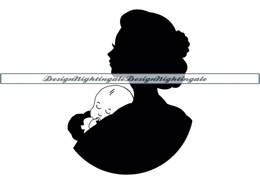Mother and Baby SVG, Mom SVG, Baby SVG, Newborn Svg, Mother and Baby