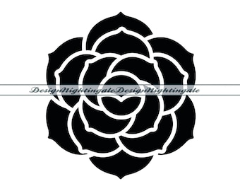 Camellia Flower SVG, Floral Clipart, Cricut, Silhouette (Digital Files)