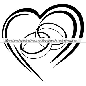 結婚指輪 SVG、結婚指輪 SVG、結婚式 SVG、婚約指輪 SVG、クリップアート、Cricut 用ファイル、シルエット用カット ファイル、Dxf、Png、ベクター
