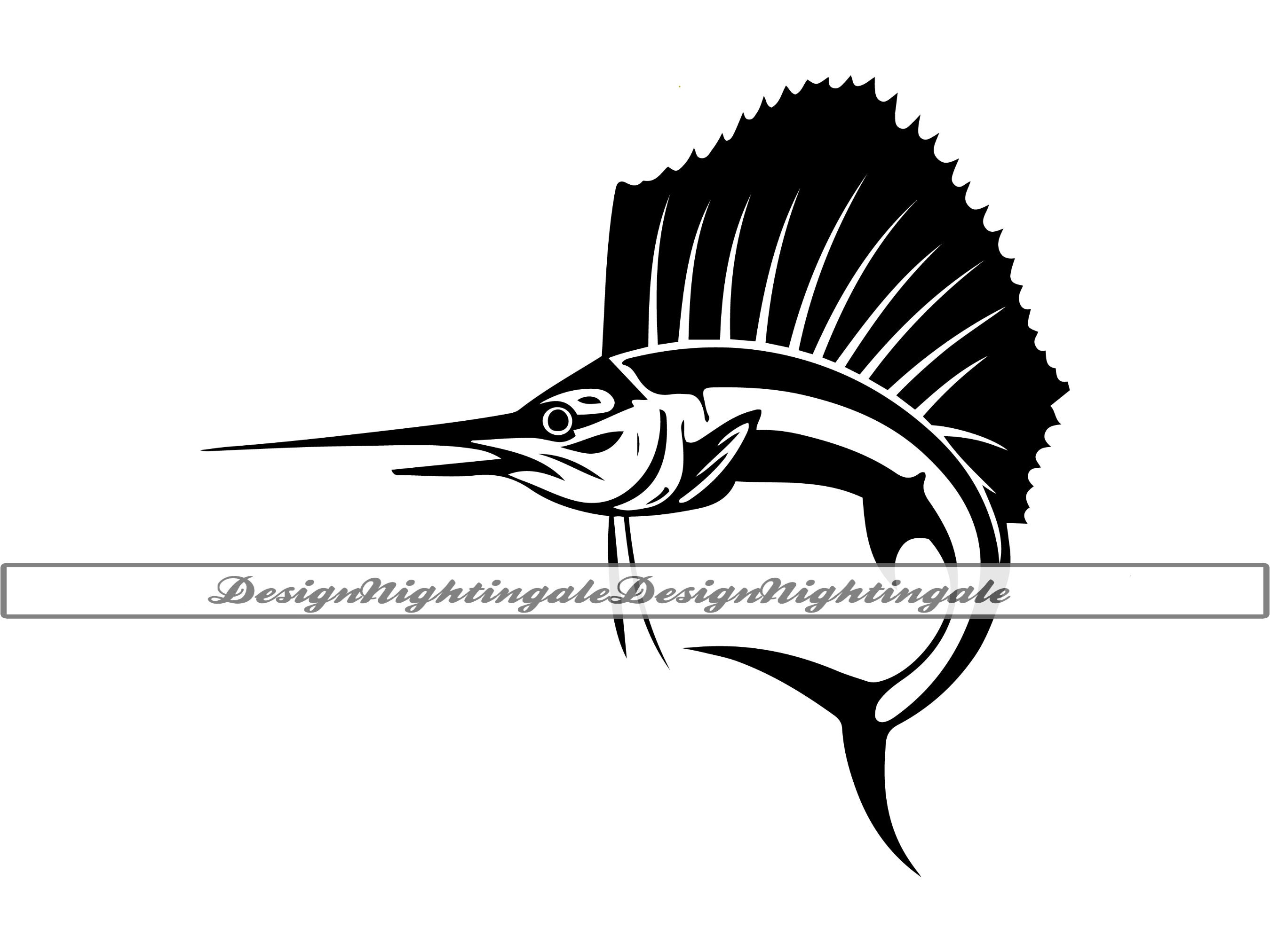 Sailfish SVG Fish Svg Fishing Svg Sailfish Clipart Files Etsy Australia