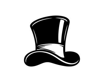 Classic Top Hat SVG Cut File, Vintage Gentleman Graphic