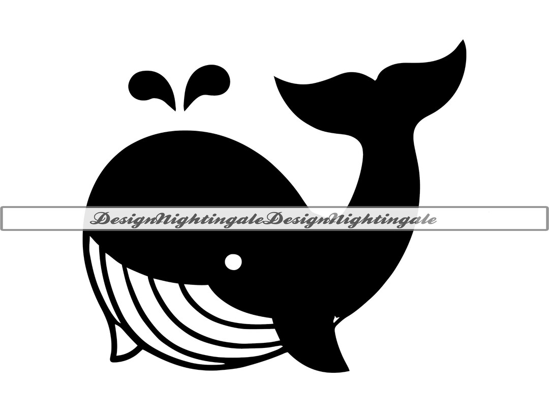 Cute Whale SVG, Baby Whale SVG, Whale Svg, Cute Whale Clipart, Files