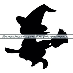 Kleine Hexe SVG, süße Hexe SVG, Hexe SVG, kleine Hexe Clipart, kleine Hexe Schnittdateien für Silhouette, Dxf, Png, Eps, kleine Hexe Vektor