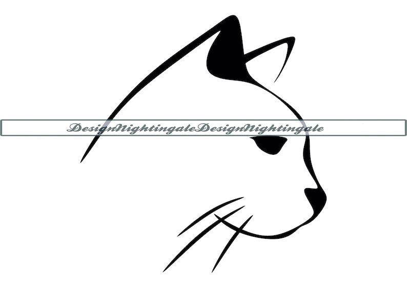 Katzen Umriss 2 SVG Katzen Tattoo SVG Katzen Umriss - Etsy Schweiz